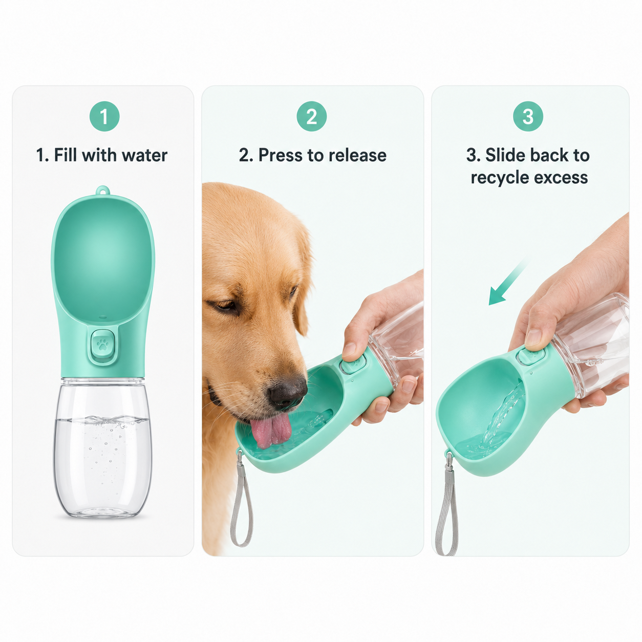 The SipTrail Bottle — Travel Dog Water Bottle