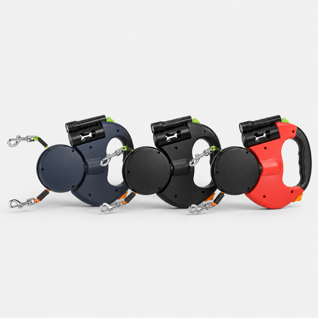 Bora Paw NightLead — Reflective Retractable Dog Lead