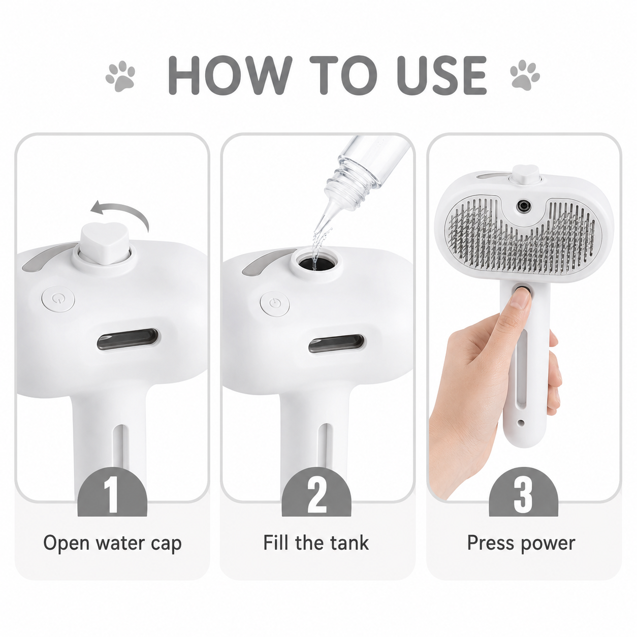 MistComb — Pet Spray Grooming Brush