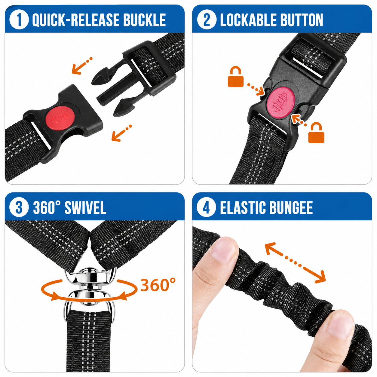 Bora Paw RoamLead — Dual Dog Car Restraint & Lead